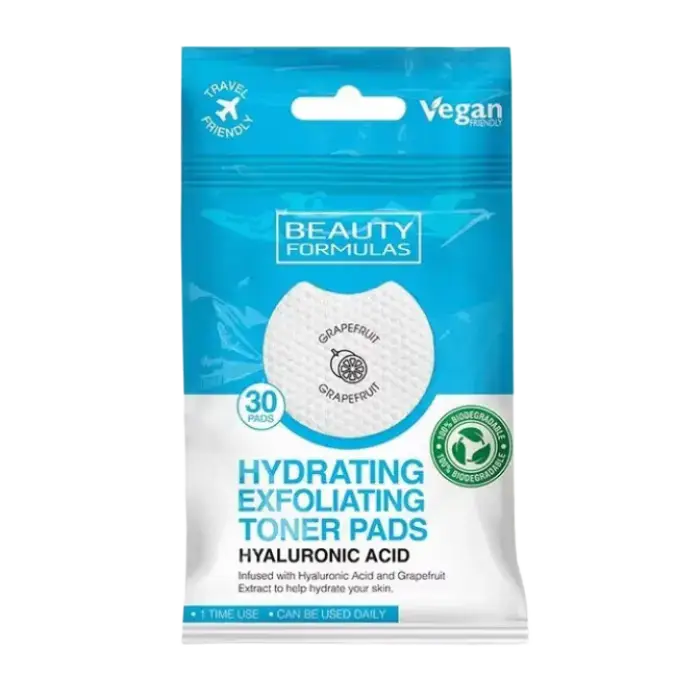Beauty Formulas Hydrating Exfoliating Toner Pads