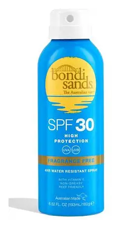 bondi sands SPF 30 Fragrance Free Sunscreen Aerosol Mist