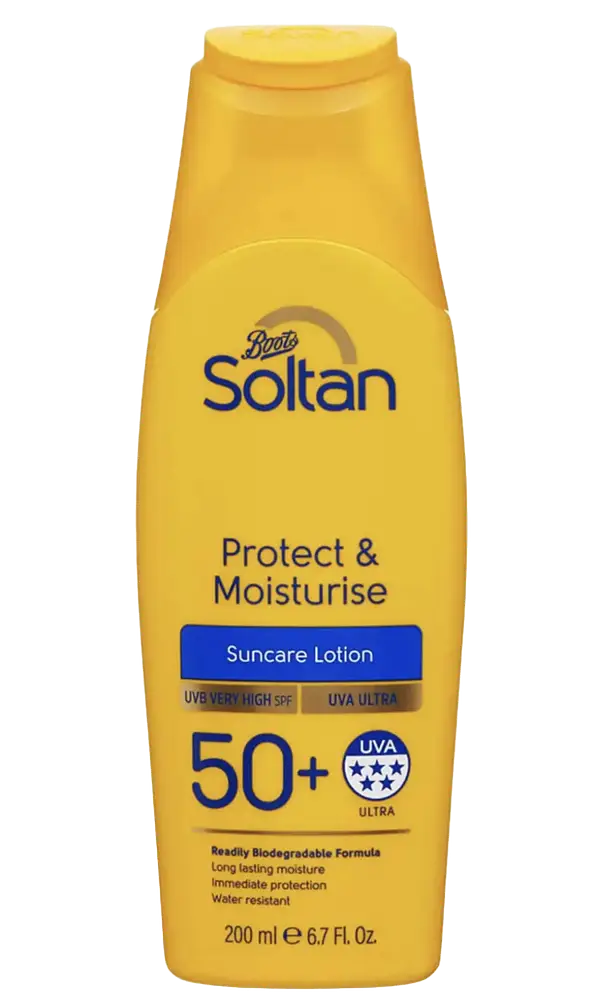 Boots Soltan Protect & Moisturise Lotion SPF 50+