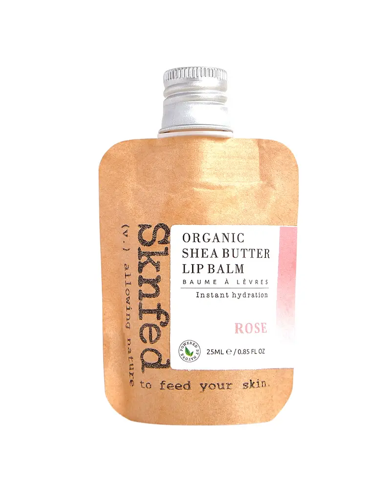 Sknfed Organic Shea Butter Lip Balm Rose