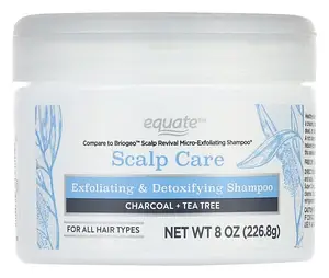 Equate Scalp Care Exfoliating & Detoxifying Daily Shampoo with Charcoal + Tea Tree