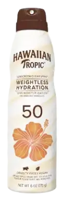 Hawaiian Tropic Weightless Hydration Sunscreen Clear Spray SPF 50