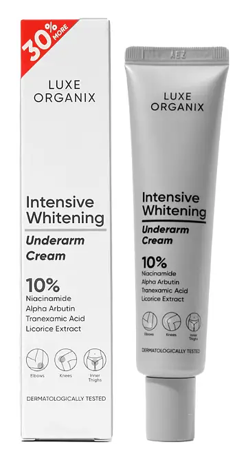 Luxe Organix Intensive Whitening Underarm Cream 10% Niacinamide