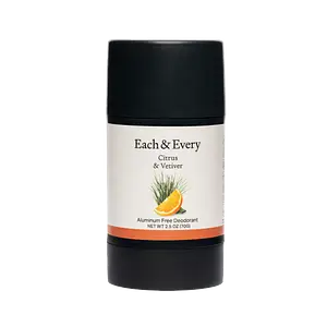 Each & Every Natural Deodorant Citrus & Vetiver