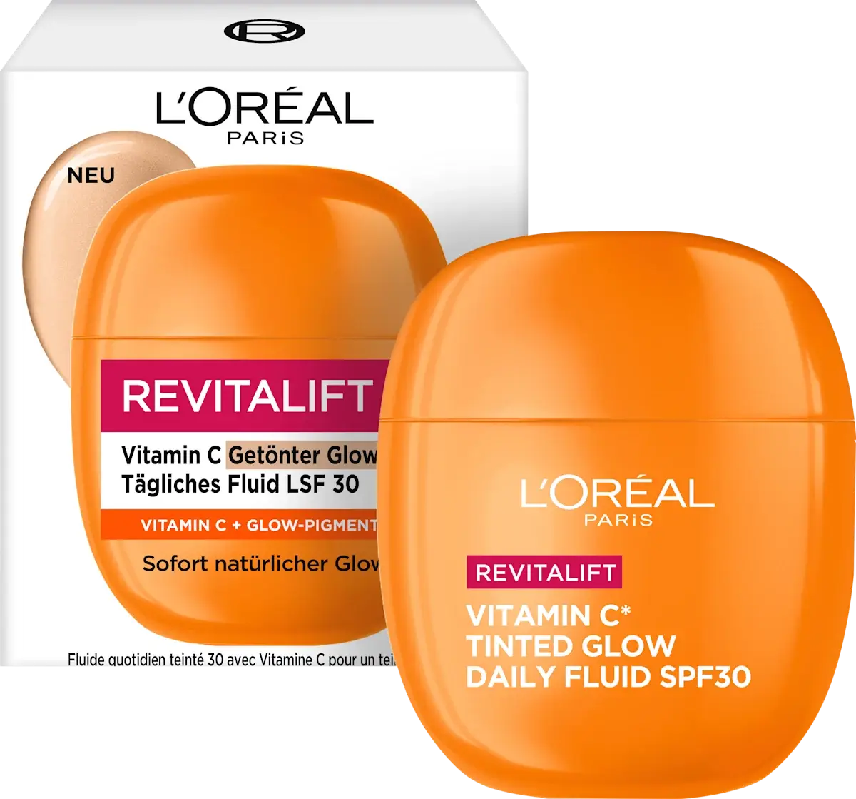 L'Oreal Revitalift Vitamin C Tinted Glow Daily Fluid SPF30