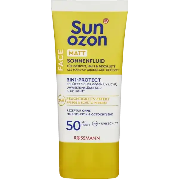 Sunozon Face Matt Sonnenfluid 3In1-Protect SPF 50