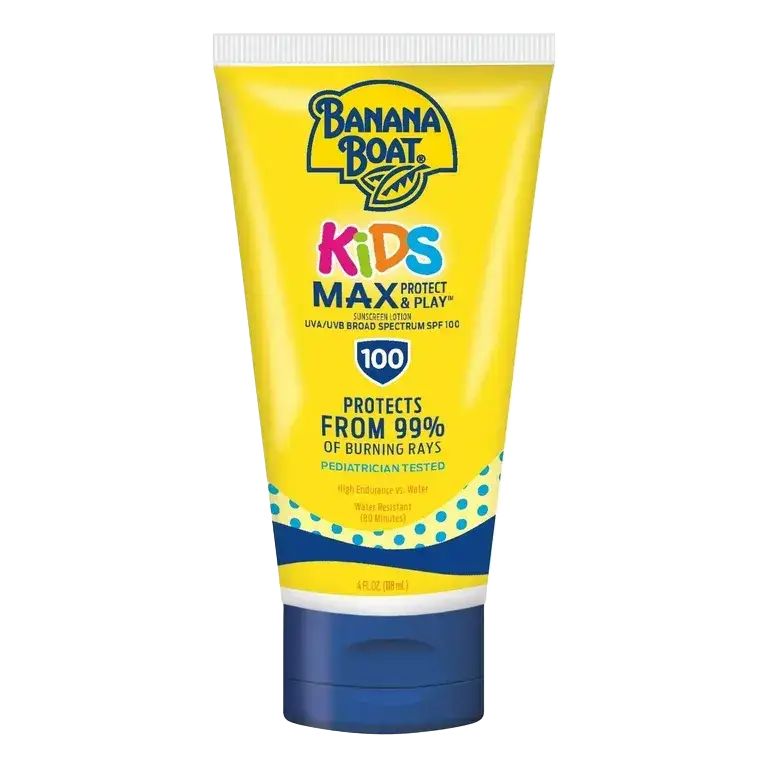 Banana Boat Kids Max Protect & Play Broad Spectrum Sunscreen SPF 100