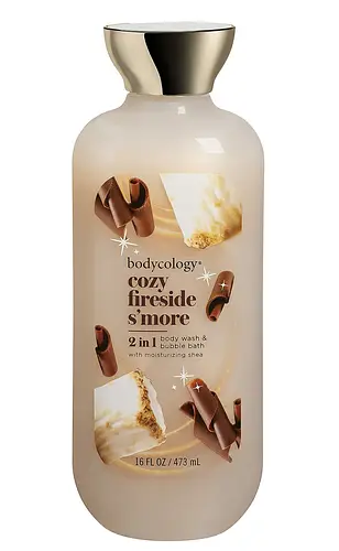 Bodycology 2 In 1 Body Wash & Bubble Bath Cozy Fireside S'more