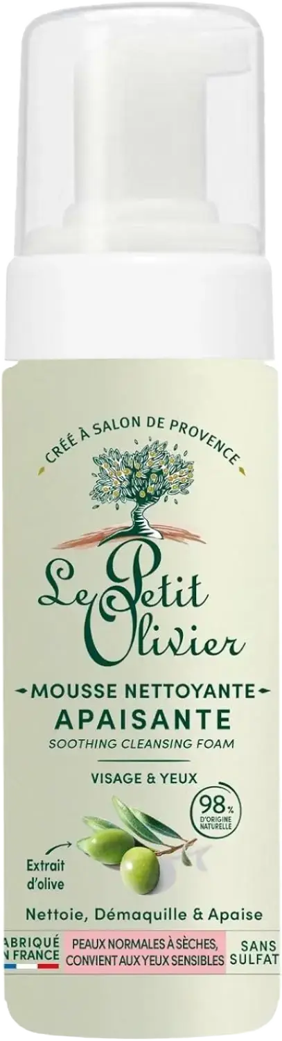 Le Petit Olivier Mousse Nettoyante Visage Apaisante