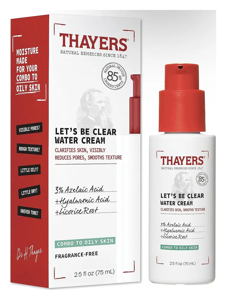 Thayers Let's Be Clear Water Cream Facial Moisturizer
