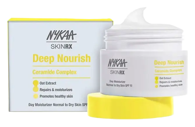 Nykaa SKINRX Ceramide Barrier Repair Deep Nourish Day Moisturizer For Normal To Dry Skin With SPF 15