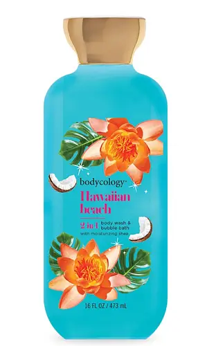 Bodycology 2 In 1 Body Wash & Bubble Bath Hawaiian Beach