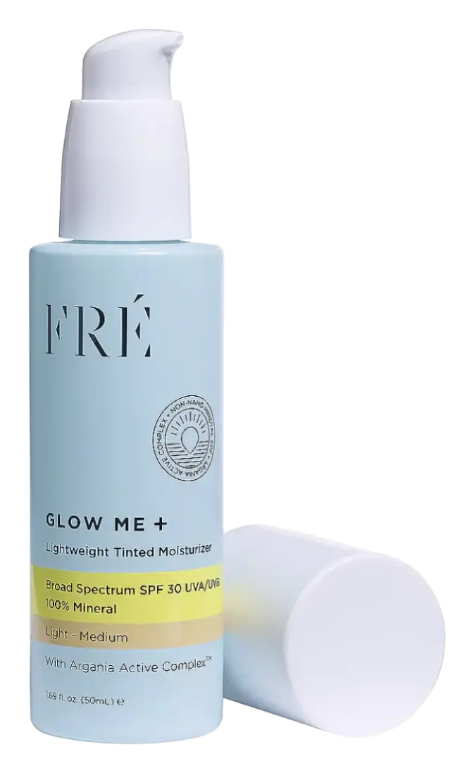 Fré Skincare Glow Me + Tinted Moisturizer SPF 30 Light-Medium