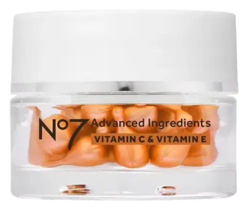 No7 Advanced Ingredients Vitamin C & Vitamin E Facial Capsules