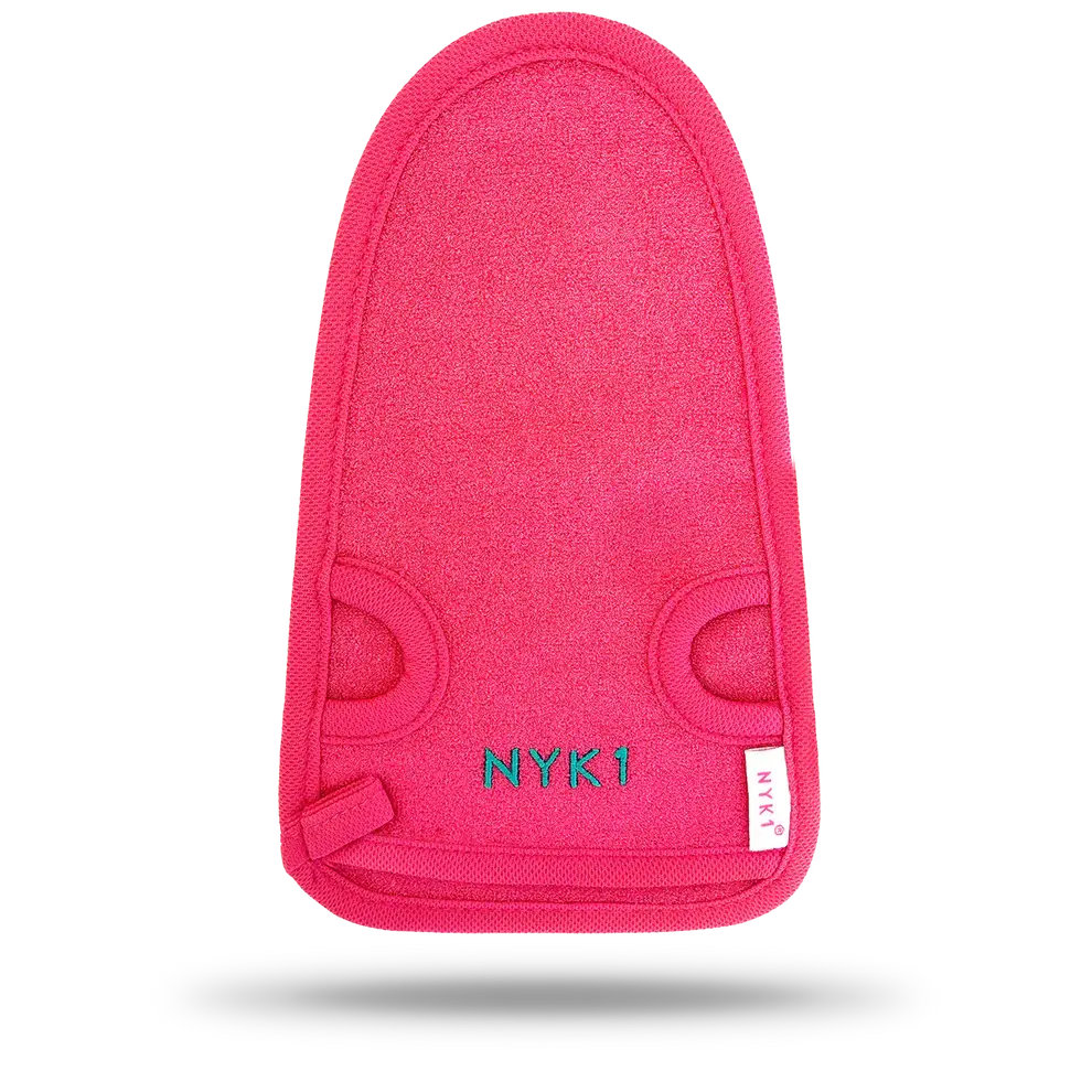 NYK1 Exfolimitt Spa Mitt Pink