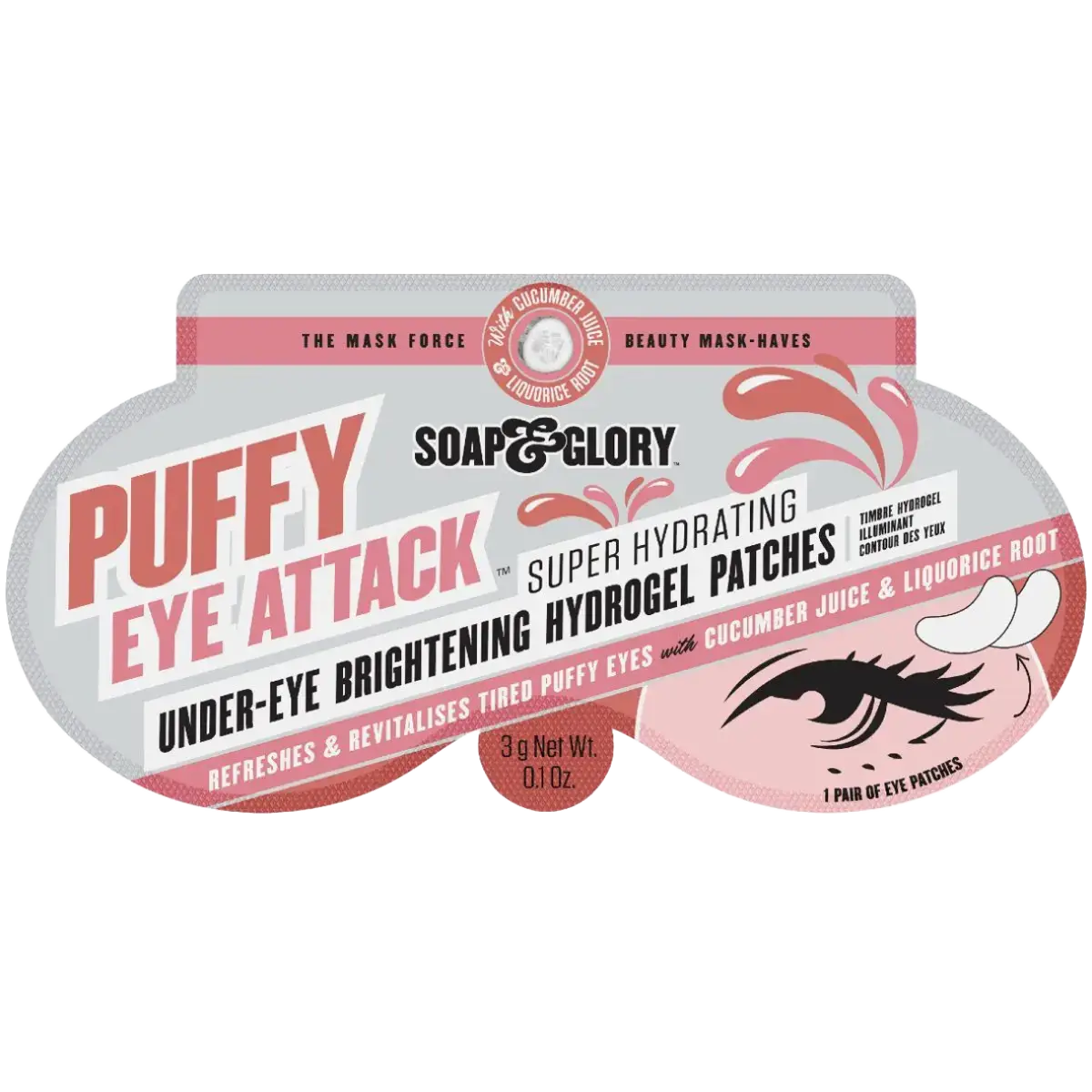 Soap & Glory Puffy Eye Attack Under-Eye Brightening Hydrogel Patches