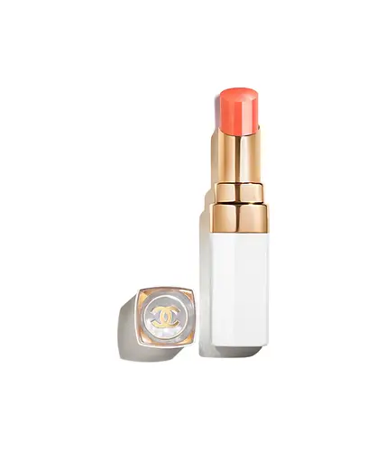 Chanel Rouge Coco Baume Shine Hydrating Beautifying Tinted Lip Balm 754 Tender Peach