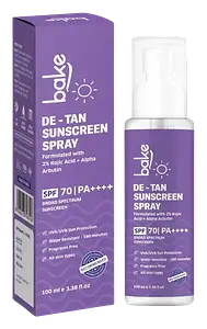 Bake De-Tan Sunscreen Spray SPF 70