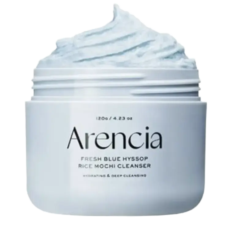 Arencia Fresh Blue Hyssop Rice Mochi Cleanser