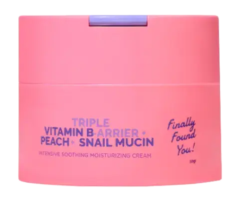 Finally Found You! Triple Vitamin B-Arrier + Peach + Snail Mucin Intensive Soothing Moisturizing Cream