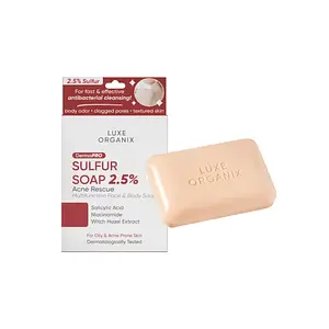 Luxe Organix DermaPro Sulfur Soap 2.5%