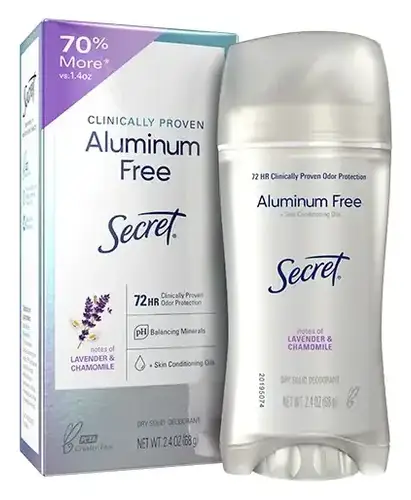 Secret Clinically Proven Aluminum Free Deodorant Lavender & Chamomile