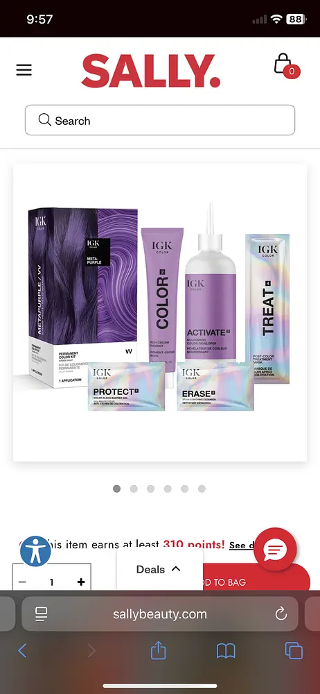 IGK Hair Metapurple Permanent Color Kit