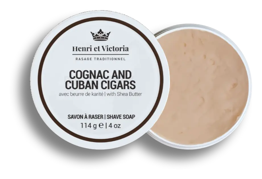 Henri Et Victoria Shave Soap Cognac and Cuban Cigars