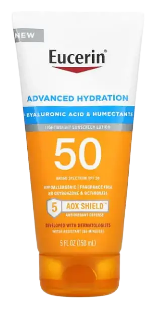 Eucerin Advanced Hydration Lightweight Sunscreen Lotion SPF50