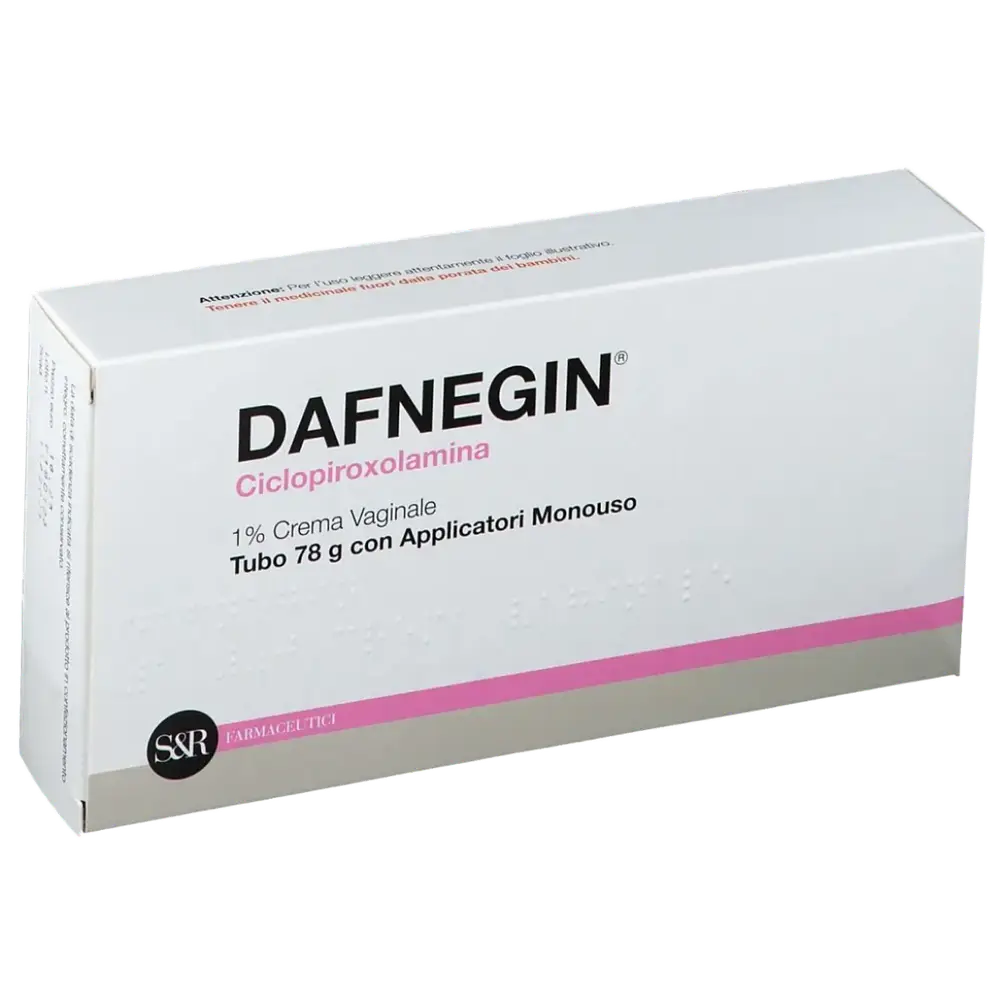 S&R Farmaceutici Dafnegin 1% Vaginal Cream Ciclopirox Olamine