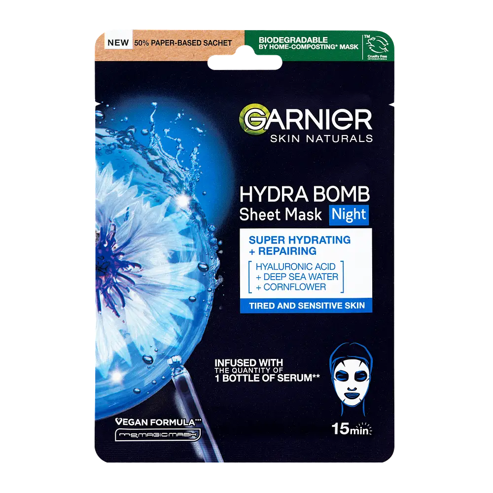 Garnier Hydra Bomb Night Sheet Mask