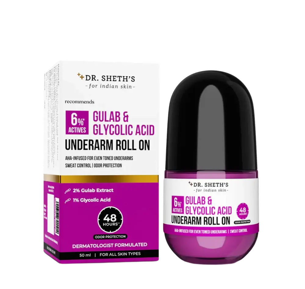 Dr. Sheth's Gulab & Glycolic Acid Underarm Roll On