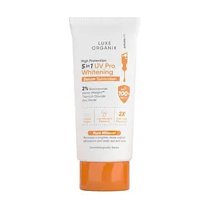 Luxe Organix High Protection 5in1 UV Pro Whitening Serum Sunscreen SPF 100+ PA++++