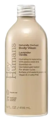 Hey Humans Naturally Derived Body Wash Lavender Vanilla