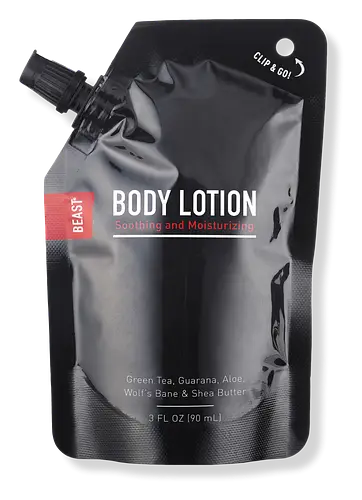 Beast Travel Size Body Lotion Pouch