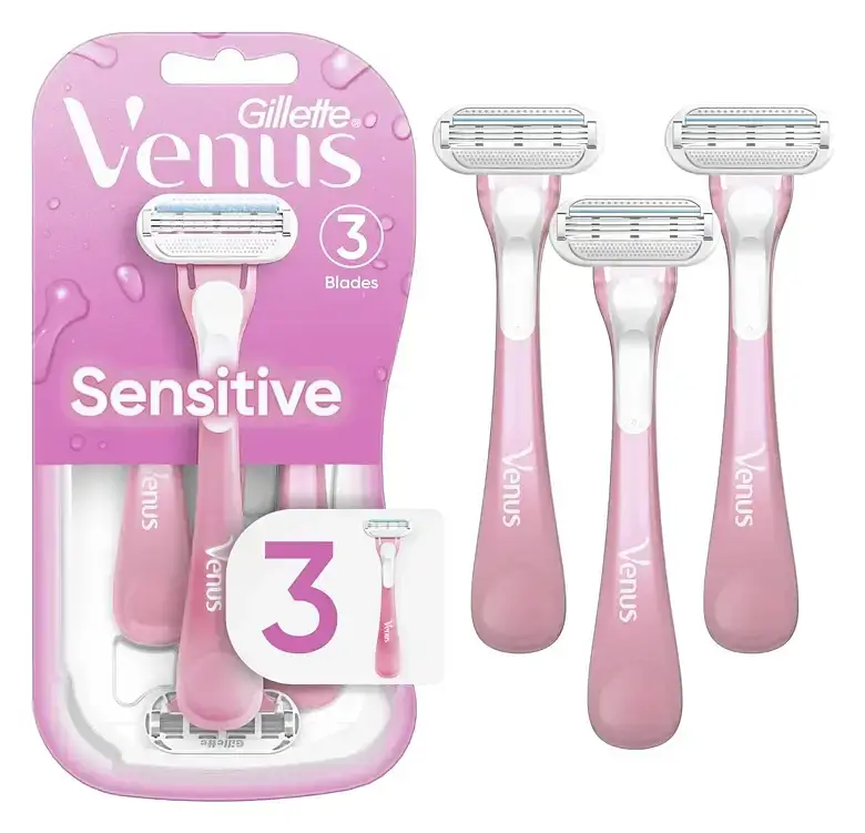 Gillette Venus Sensitive Women’s Disposable Razor Pink