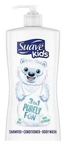 Suave Kids Purely Fun Moisturizing 3-In-1 Shampoo, Conditioner, Body Wash