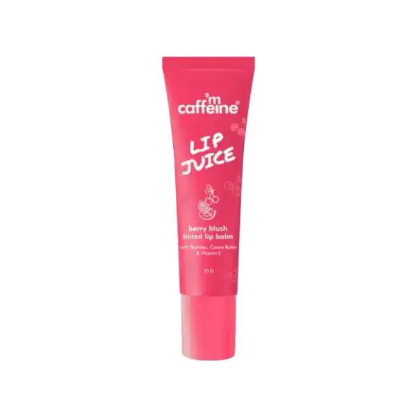 mCaffeine Lip Juice Tinted Lip Balm Berry Blush