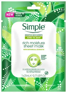 Simple Skincare Rich Moisture Sheet Mask