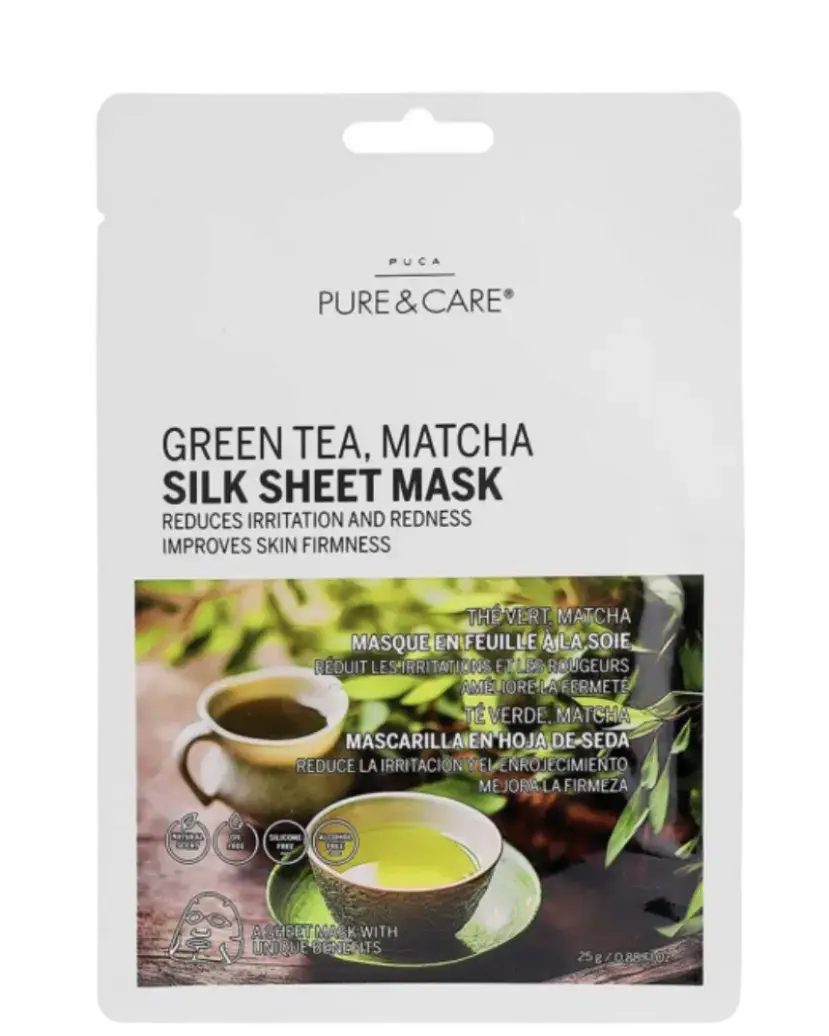 Puca – Pure & Care Silk Sheet Mask Green Tea