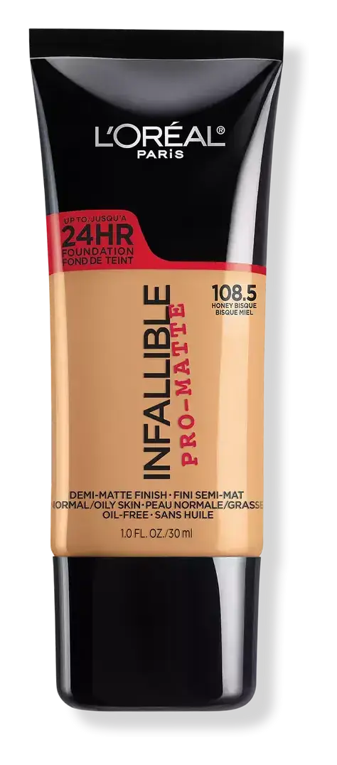 L'Oreal Infallible Pro-Matte Liquid Longwear Foundation 108.5 Honey Bisque