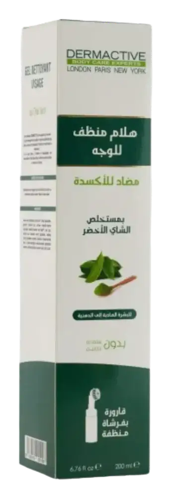 DERMACTIVE Gel Nettoyant Antioxidant Au Thé Vert