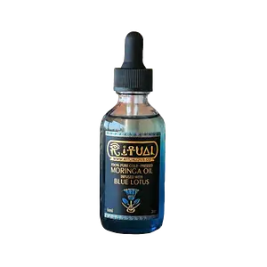 Ritual Oils 100% Pure Cold-Pressed Moringa Oil Infused With Blue Lotus
