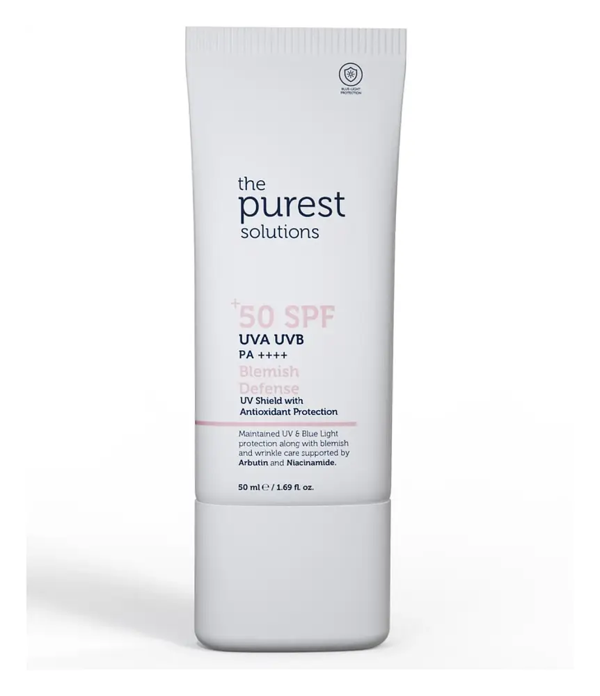 The Purest Solutions UV Shield with Antioxidant Protection Blemish Defense SPF 50+ PA++++