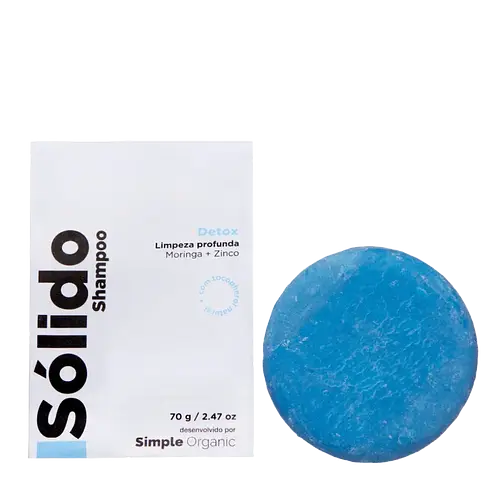 Simple Organic Isolido Shampoo Em Barra Detox