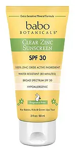babo botanicals Clear Zinc Sunscreen Lotion Spf 30 - Fragrance Free