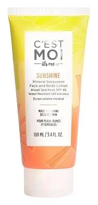 C’est Moi Sunshine Mineral Sunscreen Lotion Broad Spectrum SPF 45