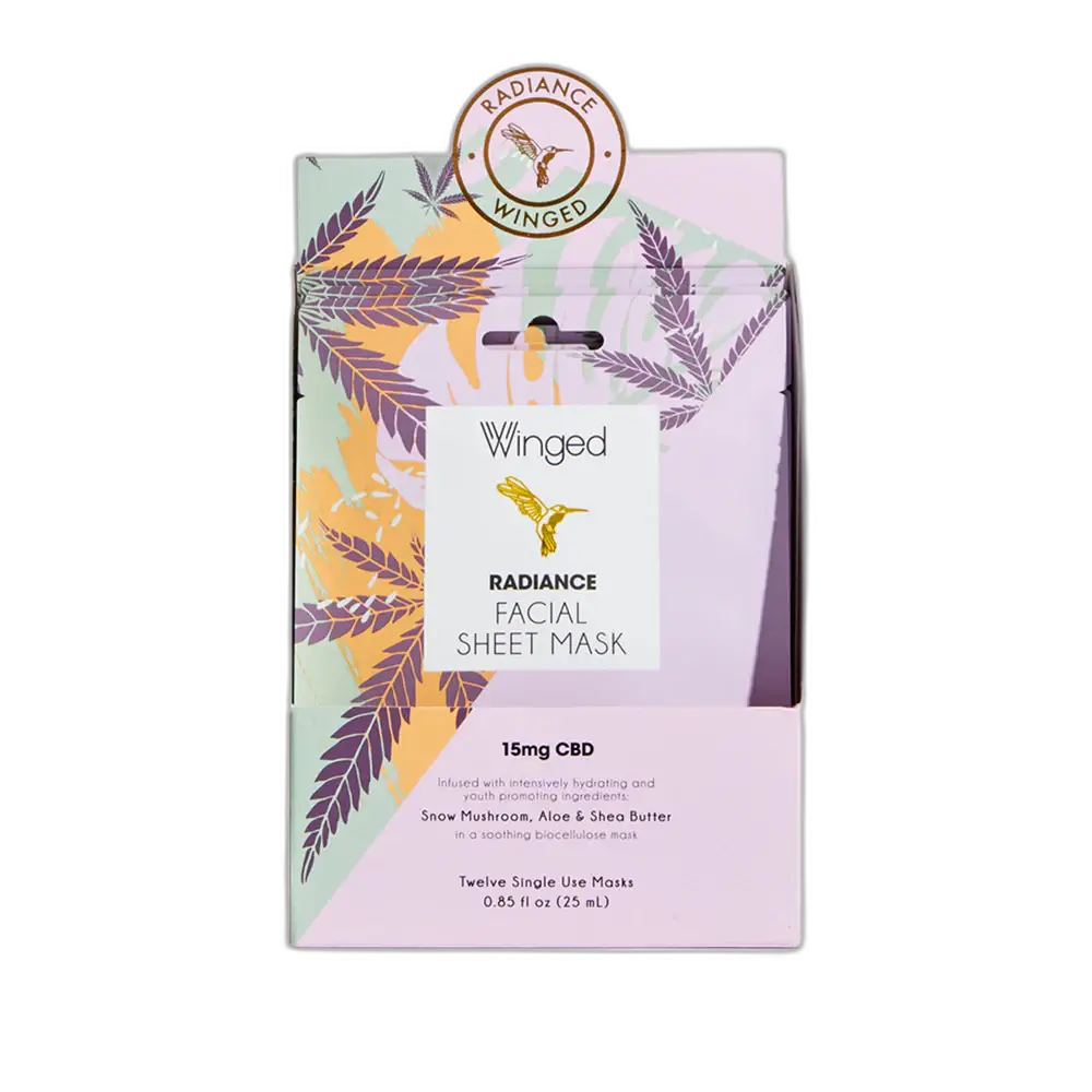 Winged Women's Wellness Radiance Facial Sheet Mask