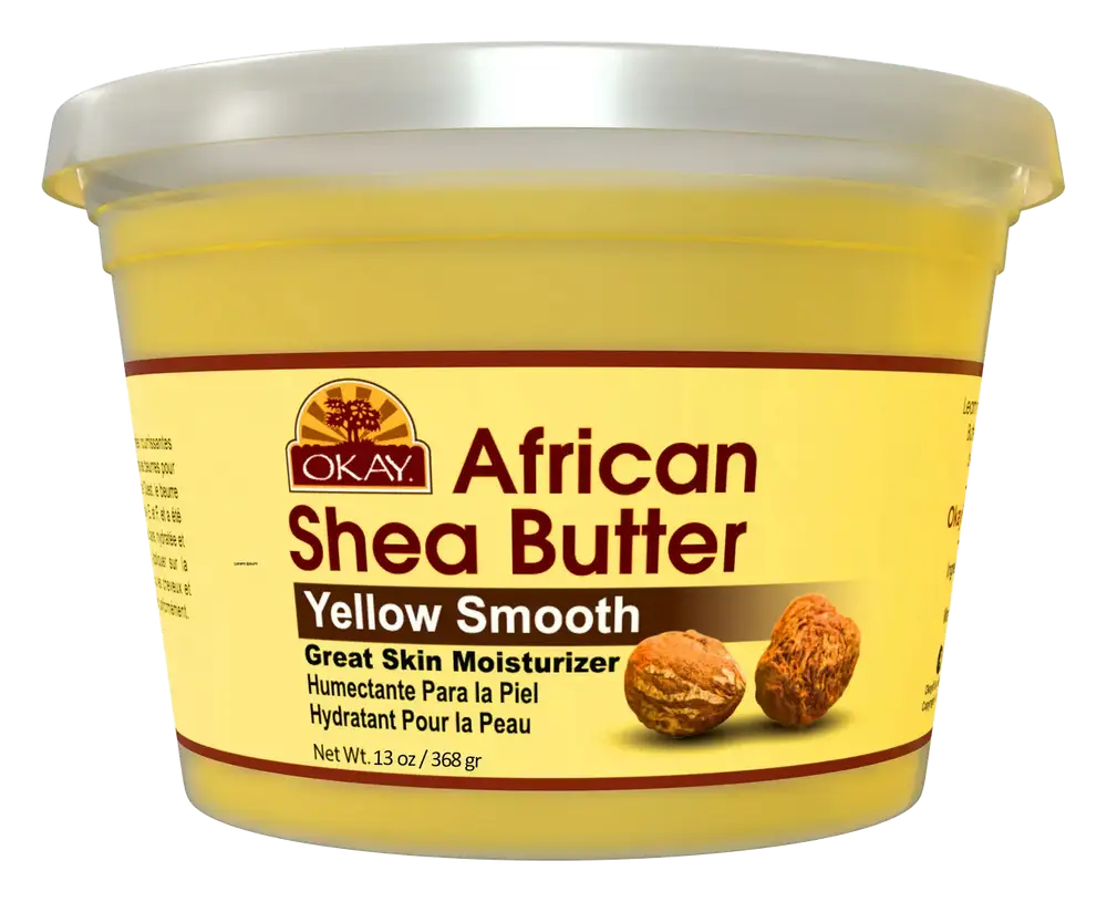 Okay Pure Naturals Shea Butter Jar Yellow