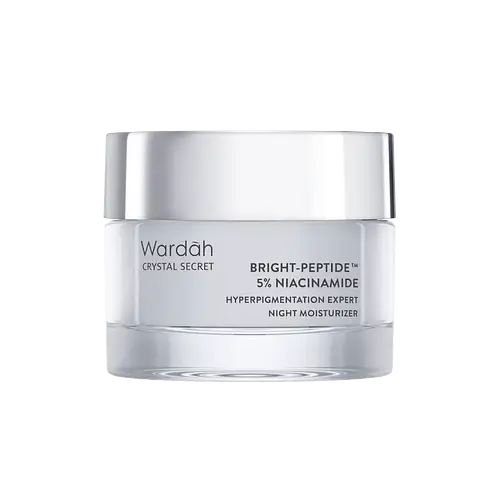 Wardah Crystal Secret Bright Peptide + 5% Niacinamide Hyperpigmentation Expert Night Moisturizer